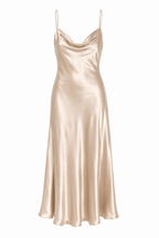 Bordeaux Grace Satin Gown