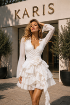 Noir Cascade Dress