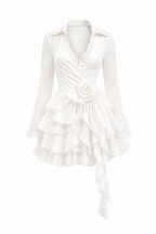 Noir Cascade Dress