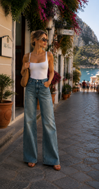 Spider Wide-Leg Denim