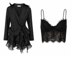Noir Cascade Dress